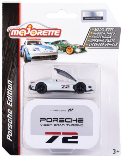 Majorette 212053161 Porsche Vision Grand Turismo Porsche Edition hellgrau metallic (211B) Maßstab 1:
