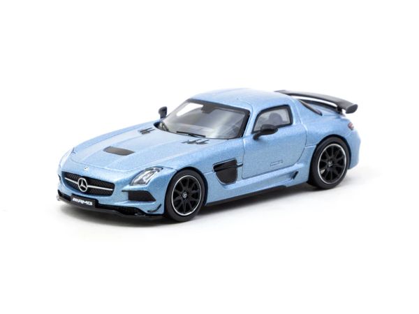 Tarmac Mercedes Benz SLS AMG Coupé Black Series matt hellblau 1:64