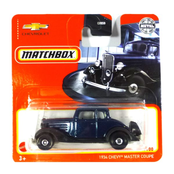 Matchbox HFR52 Chevrolet Master Coupe metallic dunkelblau 1934 71/100 Maßstab ca. 1:64 Modellauto 20