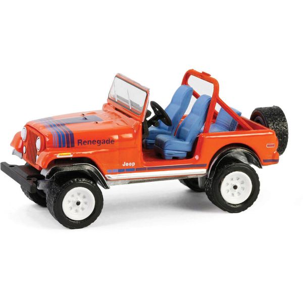 Greenlight 39150-F Jeep CJ-7 Renegade rot 1979 - Vintage Ad Cars 1:64