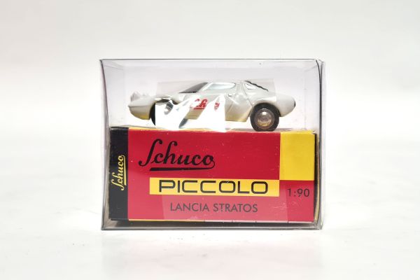 Schuco Piccolo Lancia Stratos weiss "Messe 2008" Maßstab 1:90 Modellauto