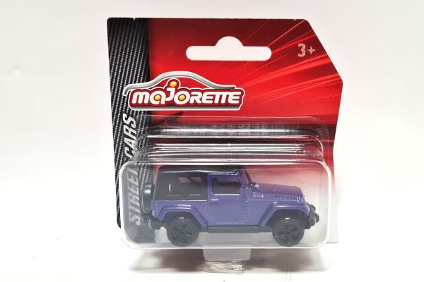 Majorette 212053051 Jeep Wrangler lila metallic (224A) - Street Cars Maßstab 1:60 Modellauto