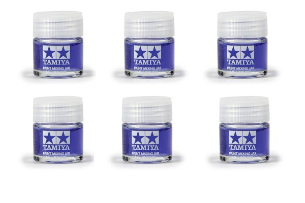 Tamiya Farb-Mischgläser rund 10ml 6 Stück