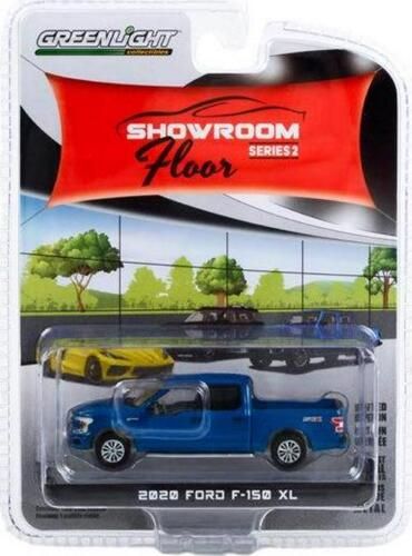 Greenlight 68020-A Ford F-150 XL blau metallic 2020 - Showroom 2 Maßstab 1:64 Modellauto