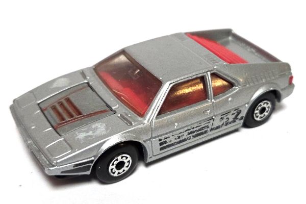 gebraucht! Matchbox No.52 BMW M1 silber 1981 Maßstab 1:57 - leicht bespielt