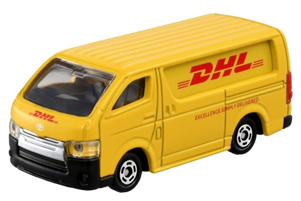 Tomica TO102 Toyota Hiace DHL Transporter gelb 1:64