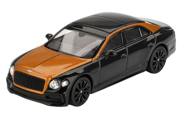 MiniGT 991 Bentley Flying Spur 2024 orange/schwarz 1:64