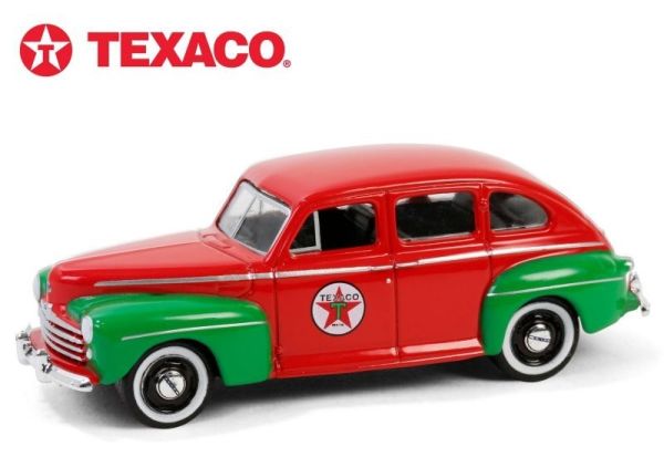 Greenlight 41165-A Ford Fordor Super DeLuxe rot/grün 1948 - Texaco 1:64