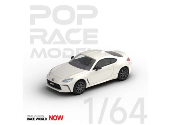 Pop Race PR64-GR86-WH01 Toyota GR86 weiss Maßstab 1:64 Modellauto