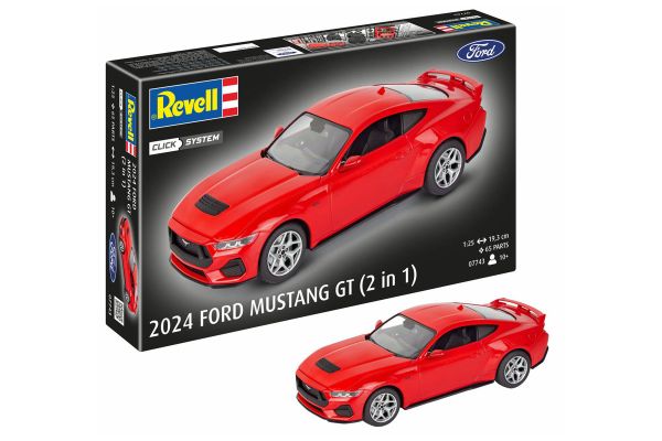 Revell Ford Mustang GT 2024 rot Modellbausatz 65-tlg. 1:25