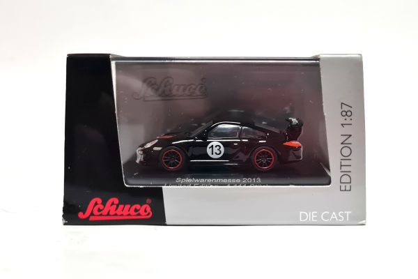 Schuco 452602000 Porsche 911 "Spielwarenmesse 2013" schwarz limitiert 1111 Stück Maßstab 1:87 Modell