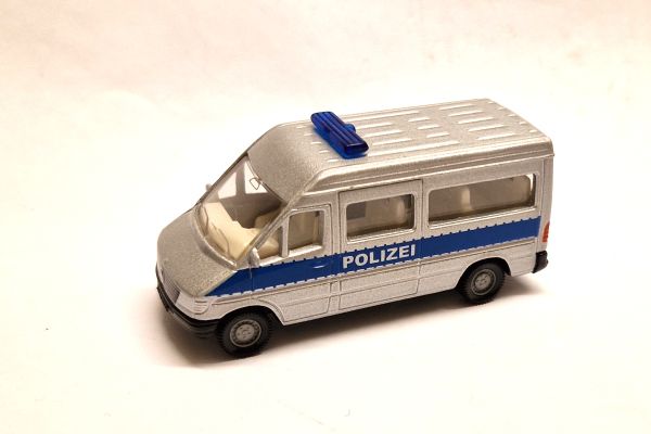 gebraucht! Siku 0804 Mercedes-Benz Sprinter "Polizei" silber/blau - neuwertig