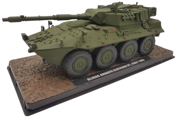 NOS! Atlas 7123112 Panzer Blindo Armato Centauro B1 Italien 1993 dunkelgrün 1:43