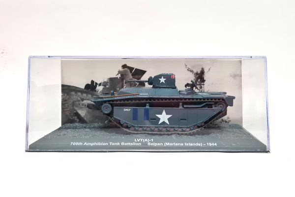gebraucht! De Agostini LVT(A)-1 - Saipan 1944 Maßstab 1:72 Panzer-Sammlung - fast wie neu