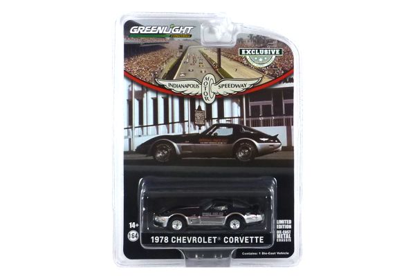 Greenlight 30347 Chevrolet Corvette "Pace Car Indianapolis" schwarz/silber 1978 - Exclusive Maßstab