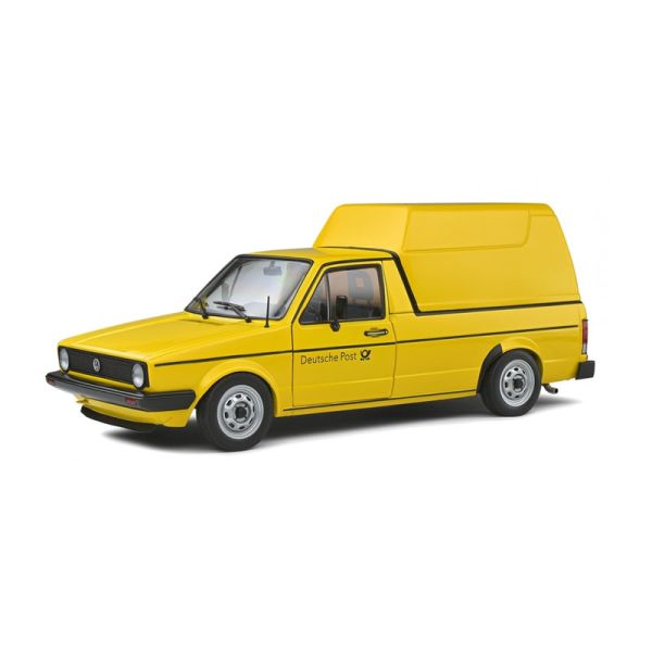 Solido S1803505 VW Caddy MK1 &quot;Deutsche Post&quot; gelb 1982 Maßstab 1:18 Modellauto