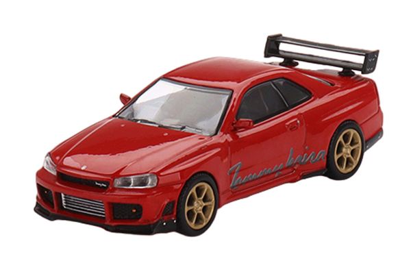 TSM-Models 543 Nissan GT-R (R34) Tommykaira R-z rot (RHD) - MiniGT Maßstab 1:64