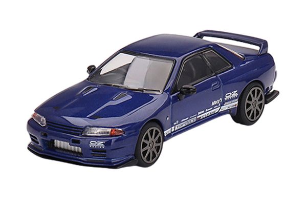 TSM-Models 589 Nissan Skyline GT-R Top Secret VR32 blau metallic (RHD) - MiniGT Maßstab 1:64 Modella