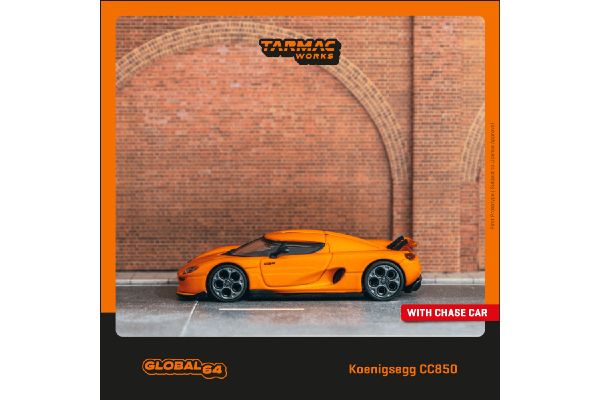 ***Tarmac T64G-TL051-OR Koenigsegg CC850 orange Maßstab 1:64 Modellauto