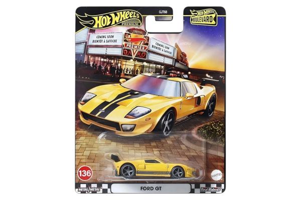 Hot Wheels GJT68-JHW26 Ford GT gelb - Boulevard #136 1:64