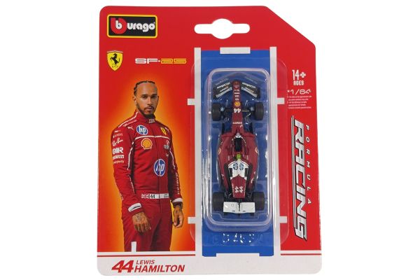 Bburago Ferrari SF-25 #44 Lewis Hamilton 2025 rot 1:64