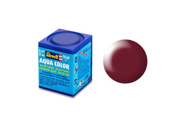 Revell 36331 Aqua Color purpurrot, seidenmatt Modellbau-Farbe auf Wasserbasis 18 ml Dose