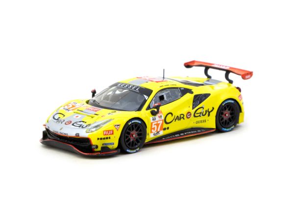 Tarmac Ferrari 488 GTE gelb 2023 24h von Le Mans 1:64