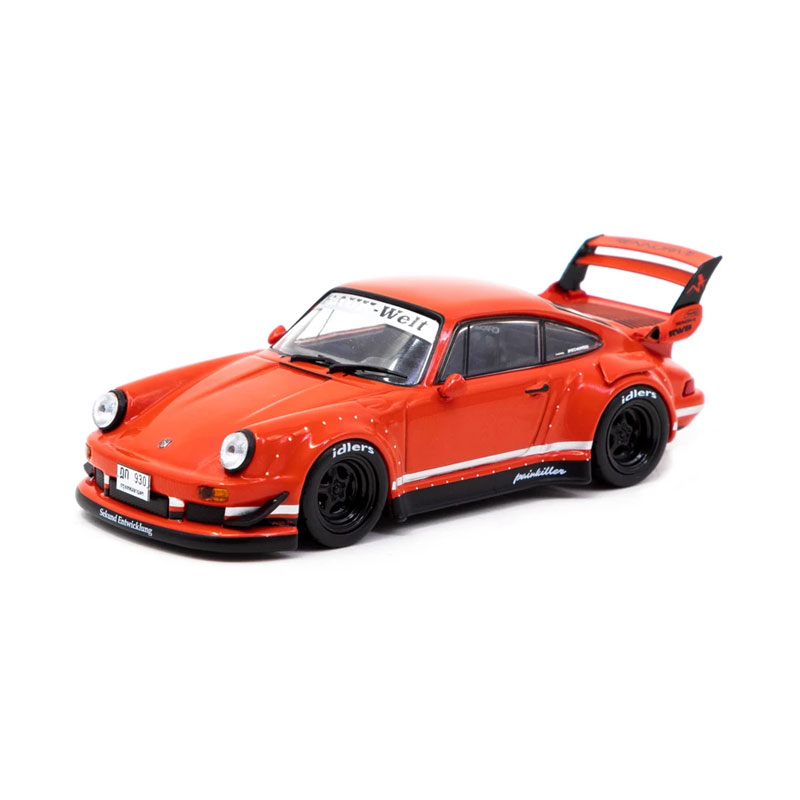 Tarmac T64-046-RE Porsche 911 RWB Backdate rot Maßstab 1:64 Modellauto