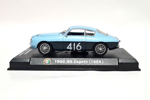 gebraucht! Metro Alfa Romeo SS Zagato 1954 "Mille Miglia Nr.416" blau/schwarz Maßstab 1:43 Modellaut