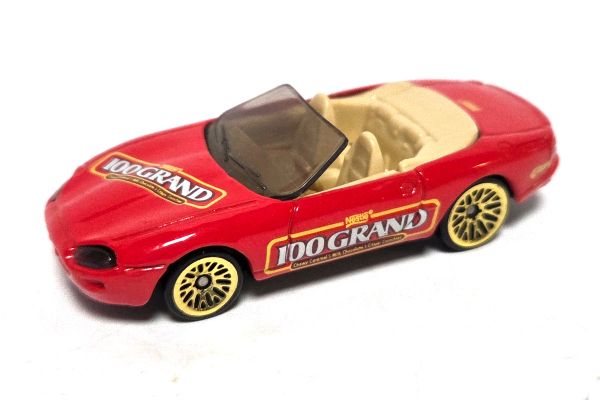 gebraucht! Hot Wheels Jaguar XK-8 rot 100 Grand 1996 - ganz leicht bespielt