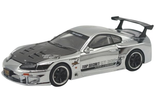 Pop Race Top Secret GT300 Toyota Supra silber chrom
