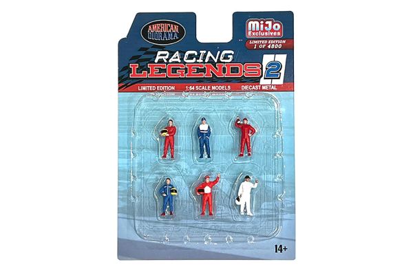 American Diorama AD76511 Figurenset "Racing Legends 2" mijo Exclusives Maßstab 1:64