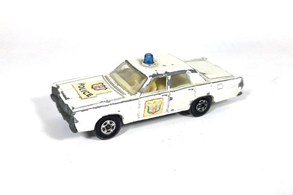 gebraucht! Matchbox No.55 Mercury Limousine "Police" weiss Made in England - bespielt