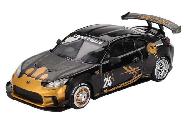 MiniGT 1149 Toyota GR86 LB Nation schwarz/gold 1:64