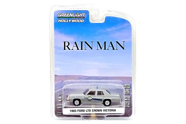Greenlight 44960-D Ford LTD Crown Victoria "Rain Man" grau 1983 - Hollywood 36 Maßstab 1:64 Modellau