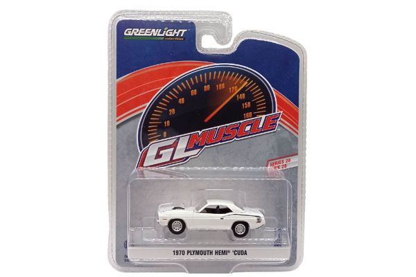 Greenlight 13350-B Plymouth Hemi Cuda weiss 1970 - GL Muscle 1:64