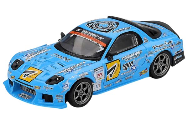 ***PREORDER MiniGT Mazda RX-7 RE-Amemiya D1GP 2025 hellblau