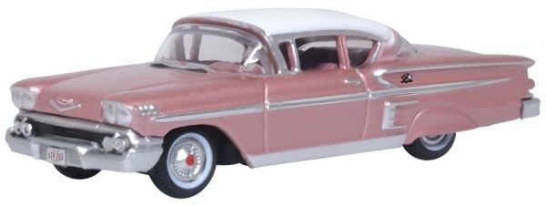 Oxford 87CIS58001 Chevrolet Impala Sport Coupe rosa metallic 1958 Maßstab 1:87 Modellauto