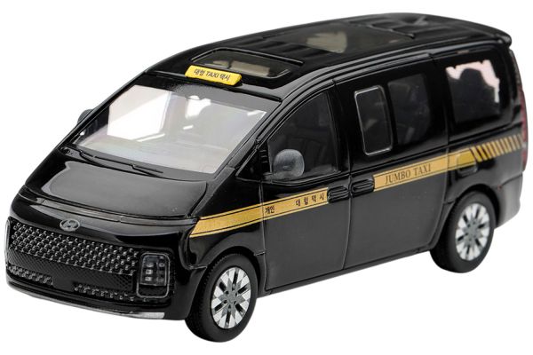 ***PREORDER MiniGT 1384 Hyundai Staria Taxi schwarz/gold