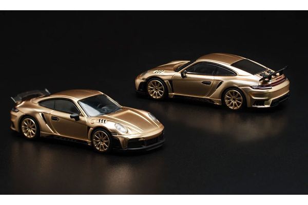 ***Pop Race PR640042 Porsche 992 Stinger GTR gold Maßstab 1:64
