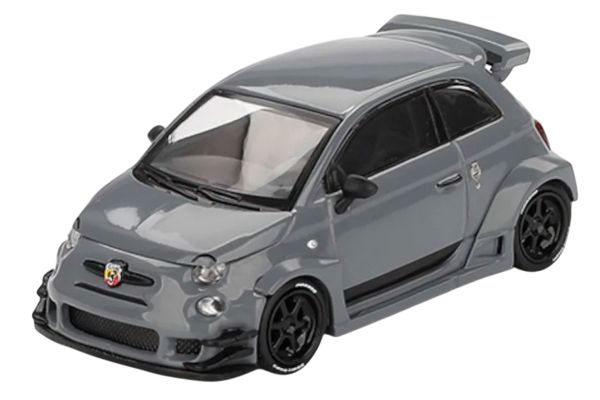 MiniGT 995 Fiat Abarth 595 LB-WORKS x Abas 2024 grau 1:64