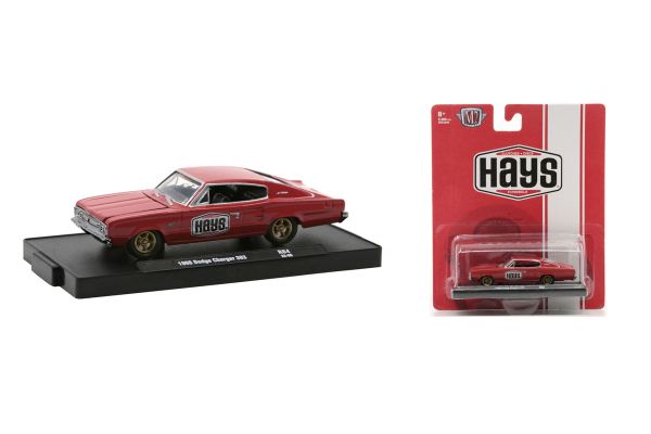 M2 Machines 11228-R84-22-09 Dodge Charger 383 rot "Hays" 1966 Maßstab 1:64 Modellauto