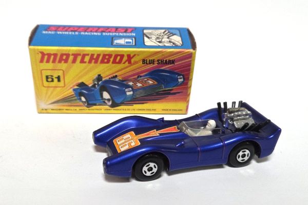 gebraucht! Matchbox No.61 Blue Shark 1971 blau - fast wie neu mit BOX