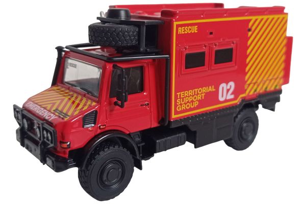 XCartoys Unimog U4000 Rescue rot 1:64