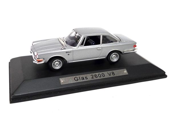NOS! Atlas 7129115 Glas 2600 V8 silber metallic 1:43