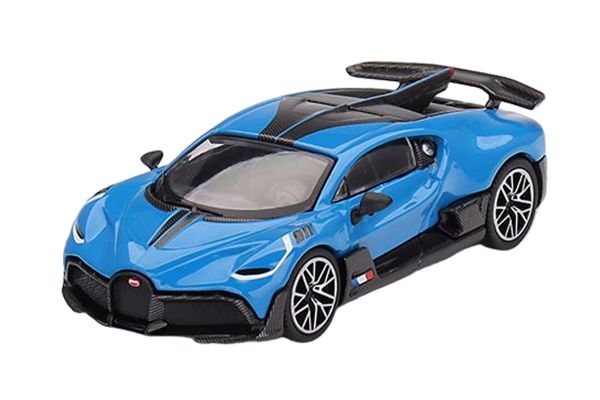 TSM-Models 601 Bugatti Divo blau (LHD) - MiniGT Maßstab 1:64