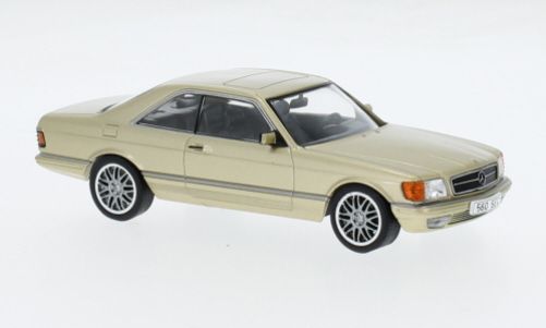 IXO Models CLC537 Mercedes Benz 560 SEC (C126) beige metallic 1981 Maßstab 1:43 Modellauto