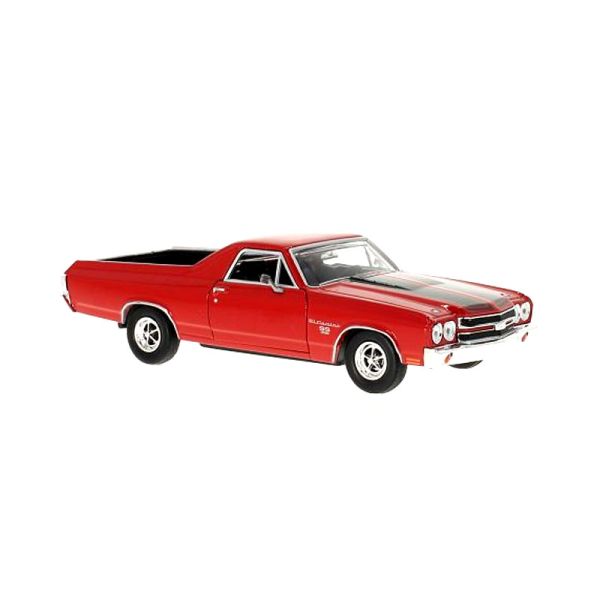 Motormax 79347 Chevrolet El Camino SS 396 rot/schwarz 1970 Maßstab 1:24 Modellauto