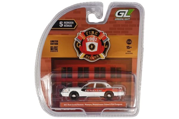Greenlight 67070-A Ford Crown Victoria Palmyra Pennsylvania Fire Department weiss 2011 - Fire & Resc