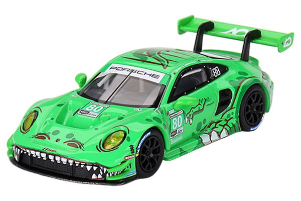 ***TSM-Models 713 Porsche 911 GT3 R "#80 GTD AO Racing" IMSA 2023 grün (LHD) - MiniGT Maßstab 1:64